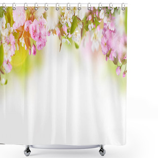 Personality  Spring Blossoms Background Shower Curtains