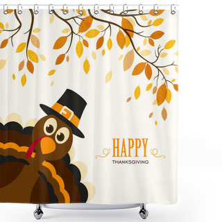Personality  Happy Thanksgiving Design Shower Curtains