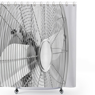 Personality  Detail Of Metal Electric Fan Shower Curtains