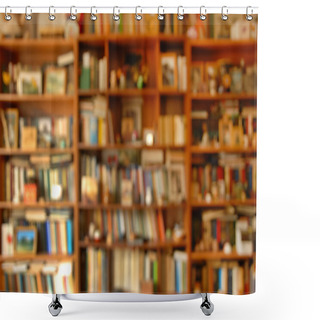 Personality  Book Shelves Shower Curtains