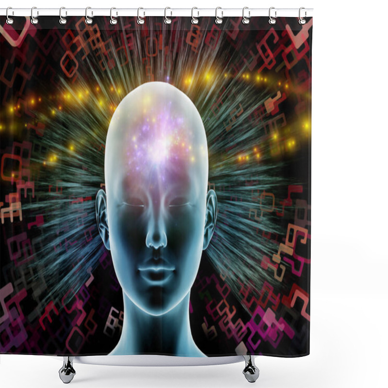 Personality  Mind Connection Shower Curtains