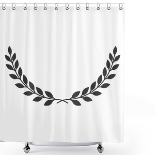Personality   Laurel Wreath Symbol Shower Curtains
