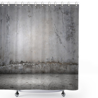 Personality  Cement Wall Shower Curtains