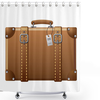Personality  Suitcase Shower Curtains