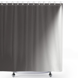 Personality  Spotlight On Black Background. Shower Curtains