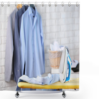 Personality  Modern Iron And Clothes  Shower Curtains