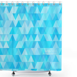 Personality  Abstract Background Of Triangles Of Different Colors. Shower Curtains