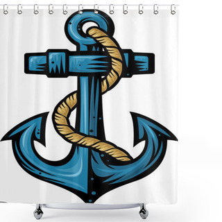 Personality  Anchor Shower Curtains