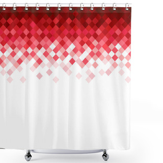 Personality  Abstract Rhombus Mosaic Background Shower Curtains