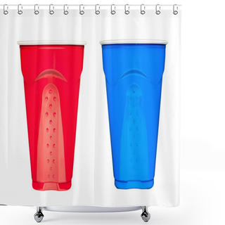 Personality  Plastic Drinking Cups Shower Curtains