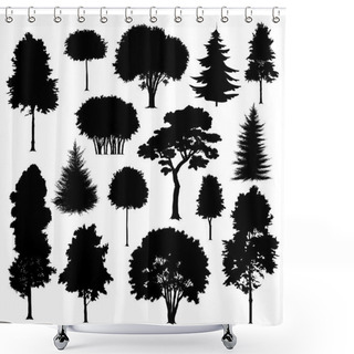 Personality  Trees Shower Curtains