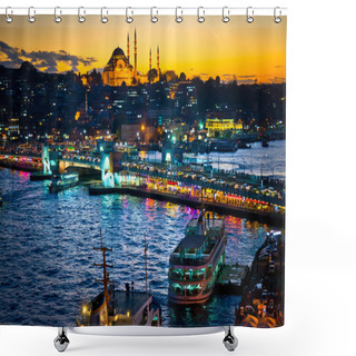 Personality  Beautiful View Of Istanbul City, Turkey Shower Curtains