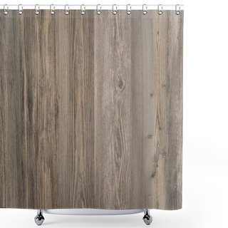 Personality  Background Of Taupe, Wooden Flooring Boards, Top View Shower Curtains