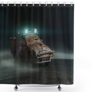 Personality  Post - Apocalyptic Car Shower Curtains