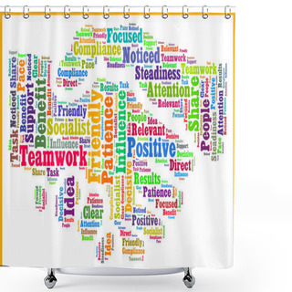 Personality  Two Way Communication Shower Curtains
