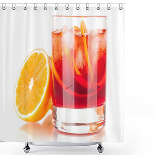 Personality  Alcohol Cocktail Collection - Negroni Wi Shower Curtains