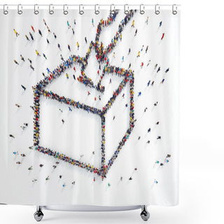 Personality  People Forms Elections Symbol Shower Curtains