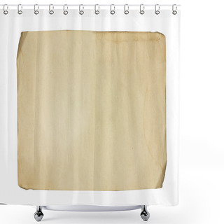 Personality  Vintage Blank Paper On White Shower Curtains