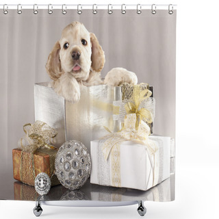 Personality  Cocker Spaniel Puppy Shower Curtains