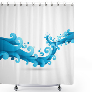 Personality  Water Splash Shower Curtains