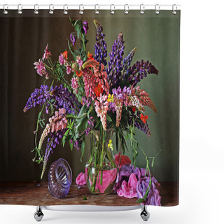 Personality  Still Life With A Bouquet  Shower Curtains