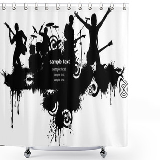 Personality  Rock Show Shower Curtains