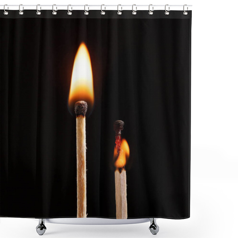 Personality  match with the flame isolated shower curtains