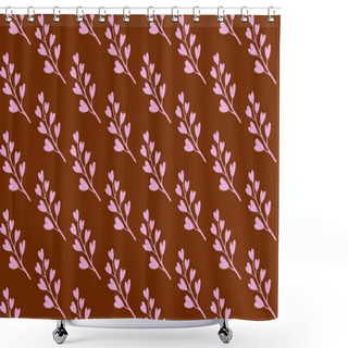 Personality  Seamless Abstract Background With Geometric Elements Shower Curtains