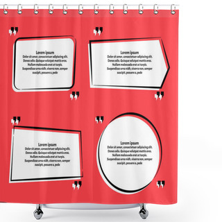 Personality  Creative Vector Banner Illustration. Shower Curtains