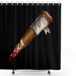 Personality  Aspen Stake Wooden Stick Against Vampires Shower Curtains