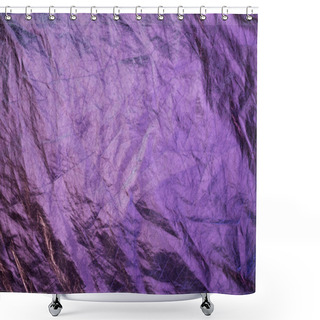 Personality  Ultra Violet Trendy Shiny Foil Background Shower Curtains