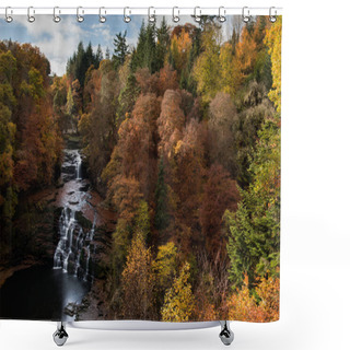 Personality   Falls Of Clyde Scotland Shower Curtains