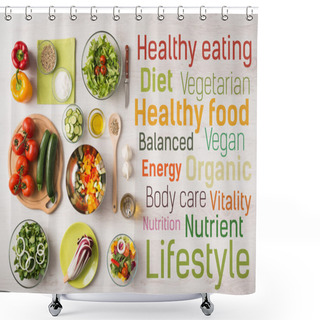 Personality  Healthy Eating And Food Preparation At Home Shower Curtains