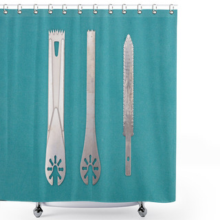 Personality  Surgery Oscillating Saw Blades Shower Curtains