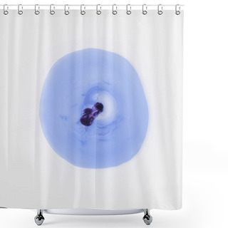 Personality  Abstract Creative Texture With Blue Stain Shower Curtains