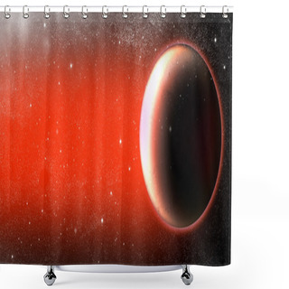 Personality  Mars Planet Illustration Shower Curtains