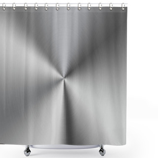 Personality  Shiny Stainless Steel Metal Background Shower Curtains
