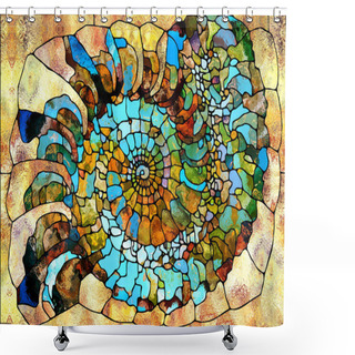 Personality  Energy Of Leaded Glass Shower Curtains