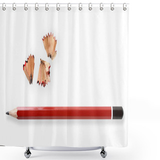 Personality  Pencil And Shavings Shower Curtains