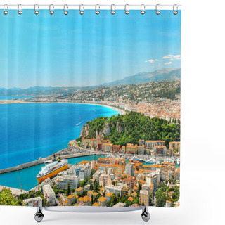 Personality  Nice, Mediterranean Sea, France Shower Curtains
