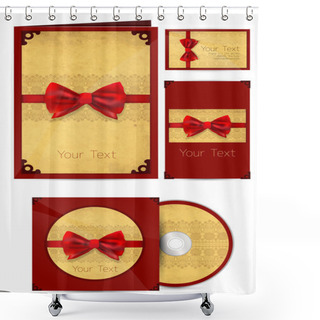 Personality  Selected Corporate Templates. Vector Illustration Shower Curtains