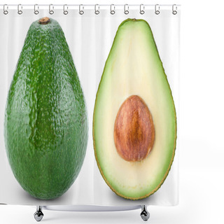 Personality  Avocado Cut In Half Shower Curtains