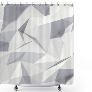 Personality  3d Abstract Geometrical Background Shower Curtains