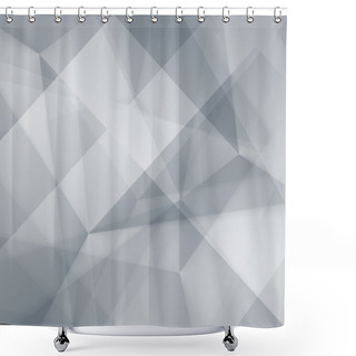 Personality  Abstract Polygonal Mosaic Background Shower Curtains