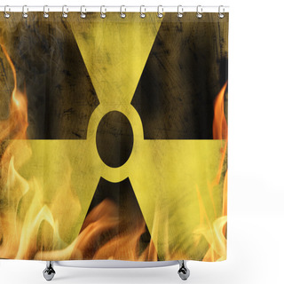 Personality  Nuclear Danger Shower Curtains