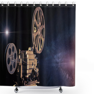 Personality  Cinema - Machine Of Dreams Shower Curtains