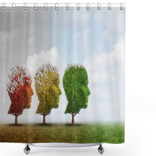 Personality  Dementia Treatment Concept Shower Curtains