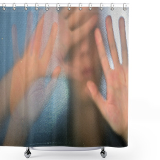 Personality  Under Glass Shower Curtains