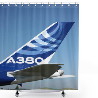 Personality  Tail Of The Airbus A380 Shower Curtains