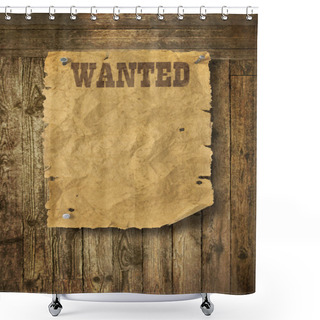 Personality  Wood Background Wild West Style Shower Curtains